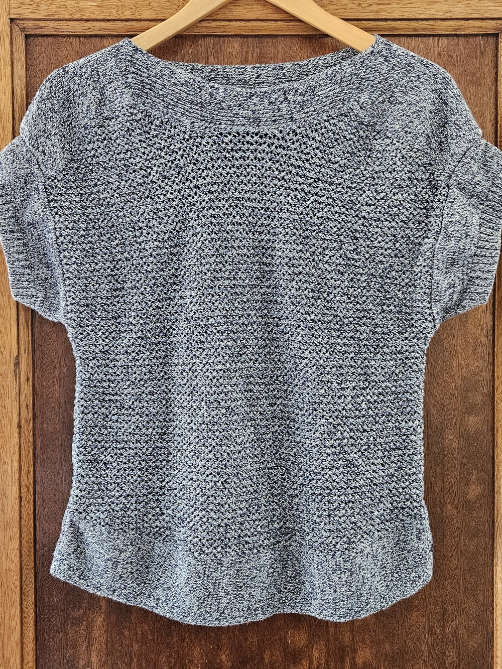 ​Eddie Bauer Short-Sleeve Marled Knit Sweater